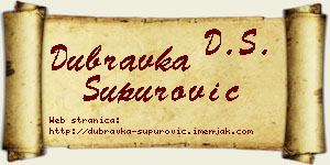 Dubravka Supurović vizit kartica